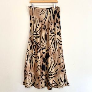 Valerie Stephens animal print skirt